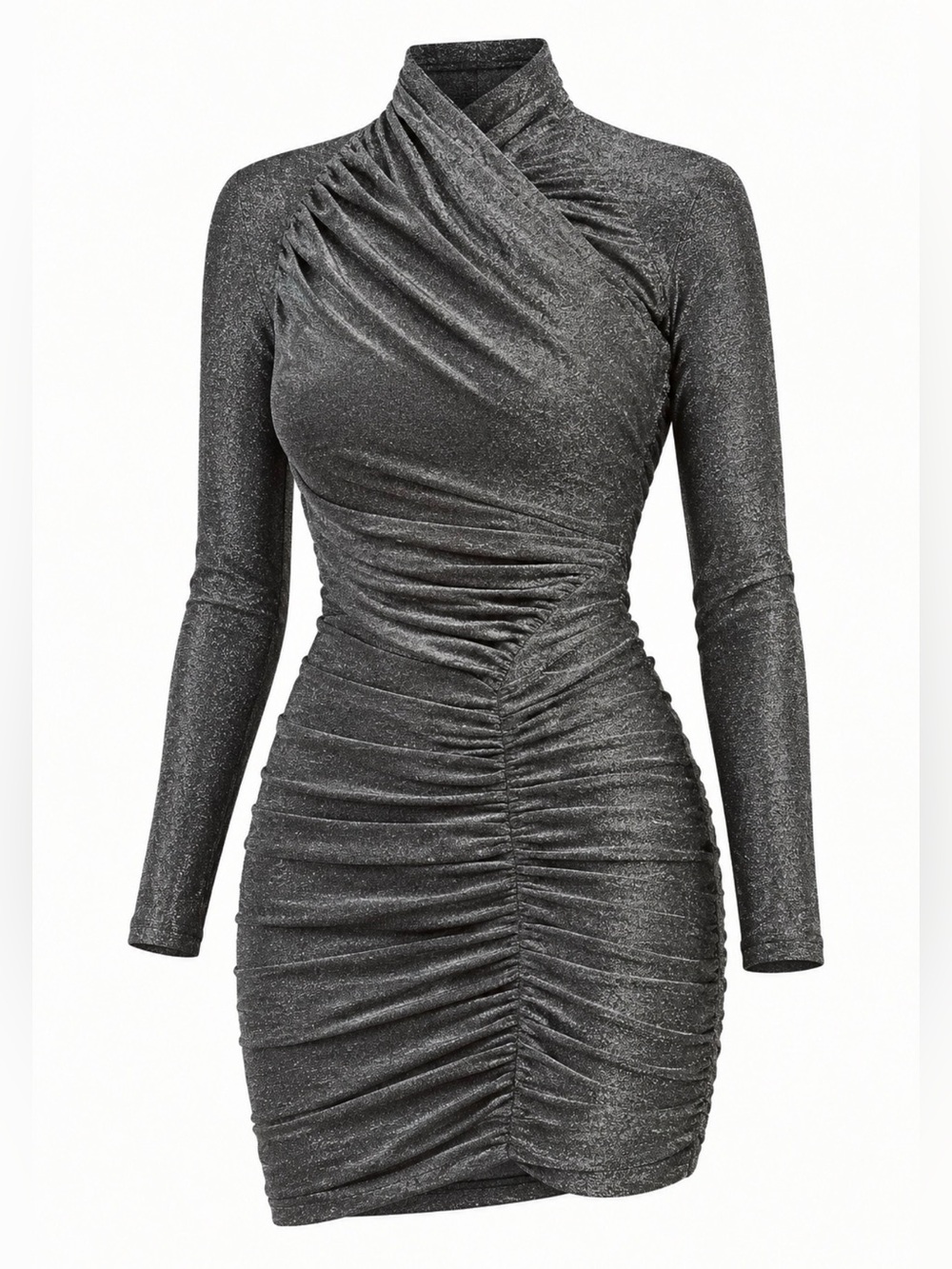 BARDOT $130msrp SILVER MINI DRESS XS NWT